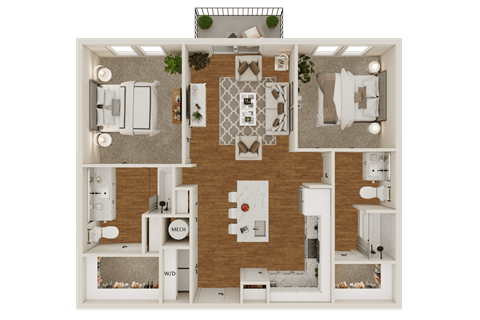B1 Floor Plan at Lenox Grand, Austin